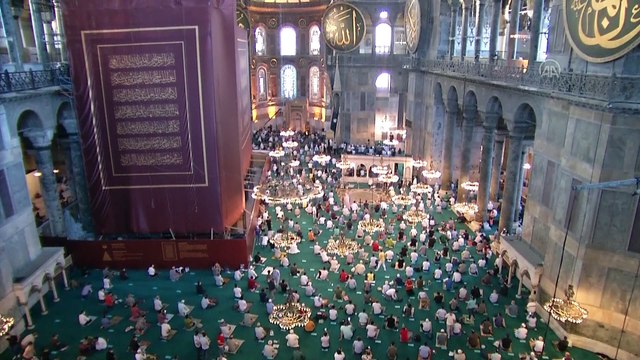 Diyanet İşleri Başkanı Erbaş, Ayasofya-i Kebir Cami-i Şerifi'nde hutbe okudu (1) - İSTANBUL