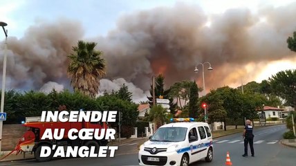 À Anglet, un important incendie force les habitants à évacuer