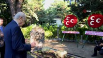MHP Genel Başkanı Devlet Bahçeli, merhum Alparslan Türkeş'in mezarını ziyaret etti