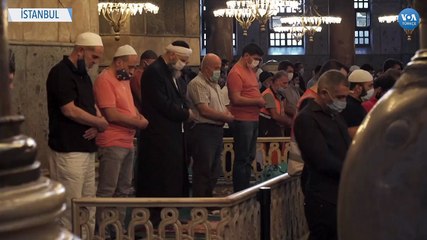 Ayasofya’daki Bayram Namazına Yoğun İlgi