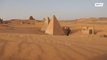 Truques modernos, arremesso antigo! Freestyler sudanês mostra suas habilidades nas pirâmides núbias
