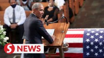 Obama takes aim at Trump in fiery eulogy for Civil Rights icon John Lewis