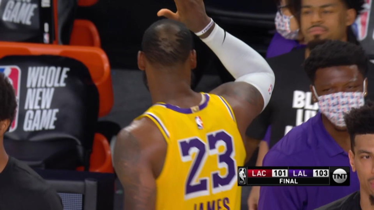 LeBron's unorthodox game-winner in NBA restart