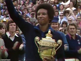 Arthur Ashe vs Jimmy Connors 1975 Wimbledon Final Highlights