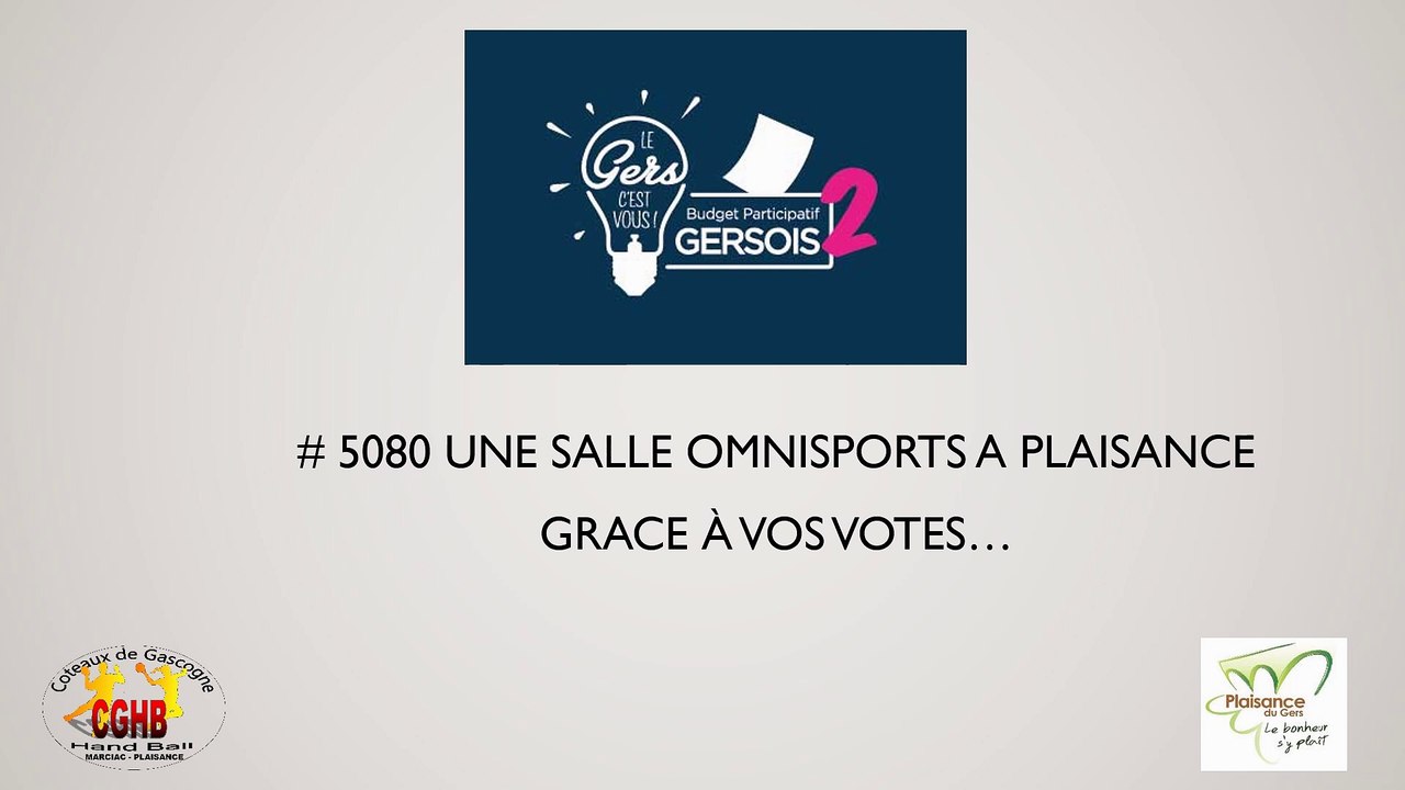 # 5080 Une salle omnisports à Plaisance