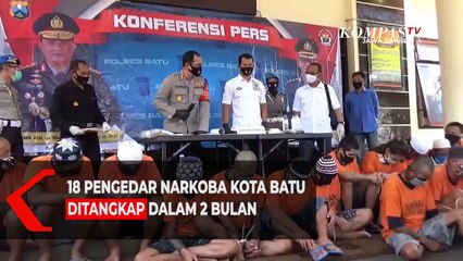 Dalam 2 Bulan, 18 Pengedar Narkoba Kota Batu Ditangkap