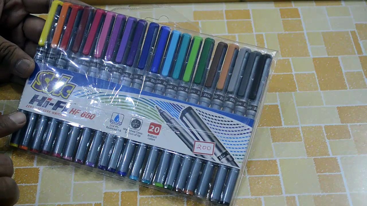 Stic Hi-Fi Fineliner Pens (20 pens pack)