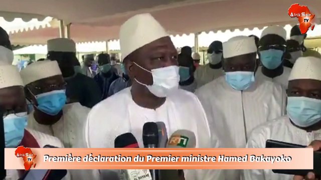 Première déclaration du Premier ministre Hamed Bakayoko après sa nomination