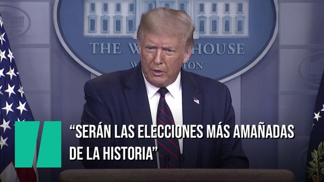 Donald Trump asegura que las elecciones, en las que Biden es favorito, serán fraudulentas