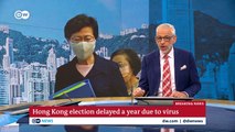 Hong Kong leader Carrie Lam delays elections citing coronavirus - DW News
