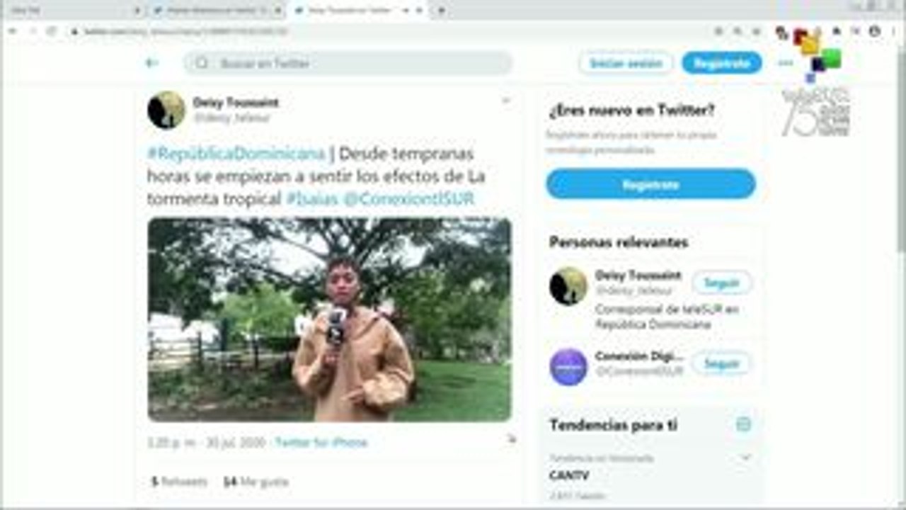República Dominicana es azotada por la tormenta tropical Isaías