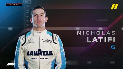 انزلاق سيارة نيكولاس لاتيفي سائق ويليامز خارج الحلبة ونجاته من الاصطدام بالحائط