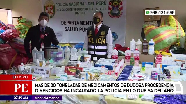 Más de 50 toneladas de medicamentos de dudosa procedencia incautados | Primera Edición