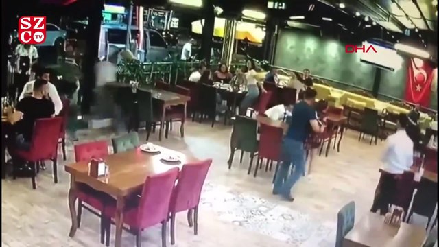 Restorana giren kurbanlık koç paniğe neden oldu