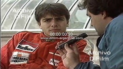 Carlitos Menem participando del Rally de Catalunya 1991