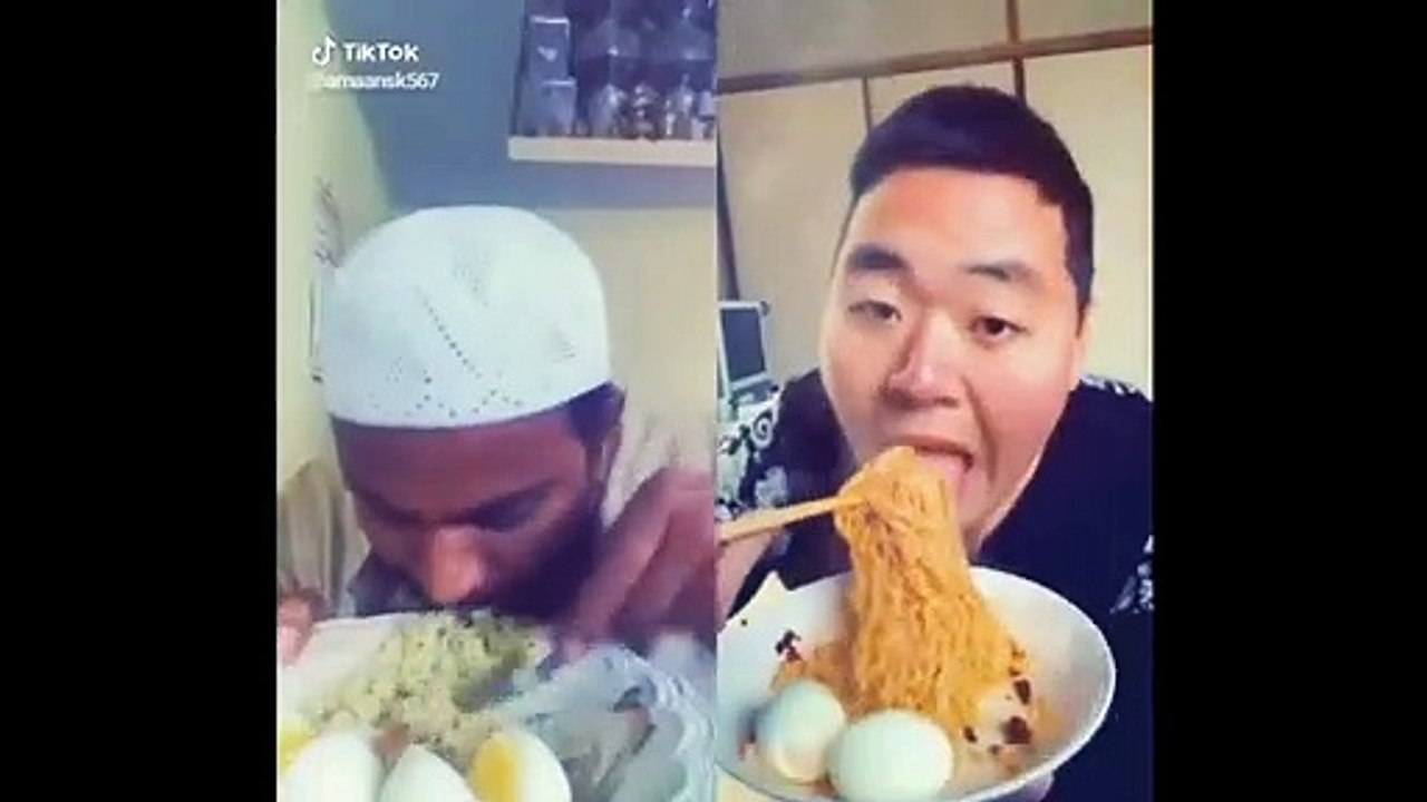 Funny Food Challange On TikTok - Who will win INDIA Vs CHINA - Be Me Stick -