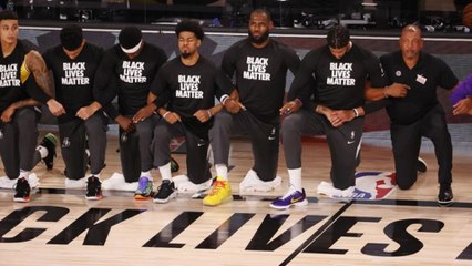 NBA players protest racial injustice as league returns to action