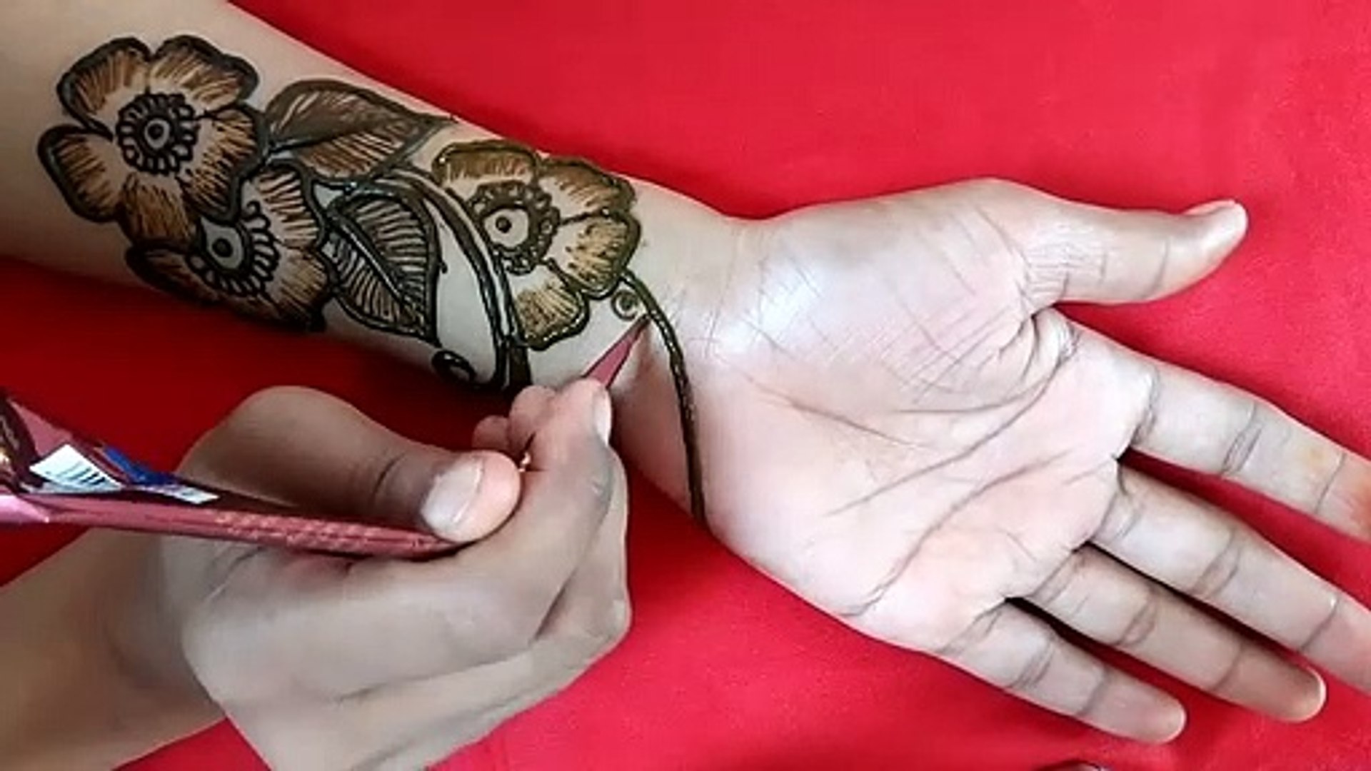 Latest Henna Design Easy Arabic Henna Design Beautiful Front Hand Mehndi Mehndi Designs Art 1 Video Dailymotion