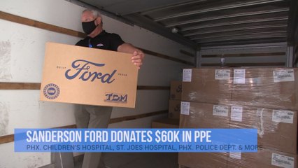 Sanderson Ford Donates Personal Protective Equipment!