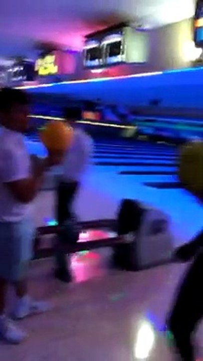 Bowler Takes a Hard Fall