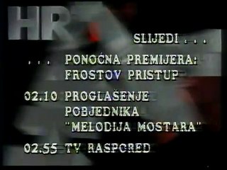 HRT 1 1995/96 - TV raspored i reklame