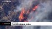 ویدئو؛ آتش‌نشانان در تلاش برای مهار آتش‌سوزی در کالیفرنیا