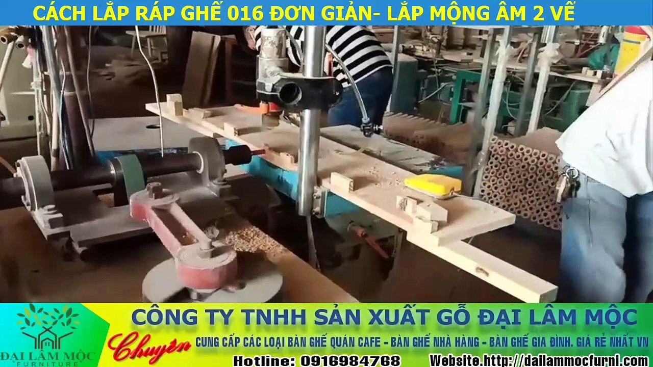 Các bước hoàn thiện ghế cafe