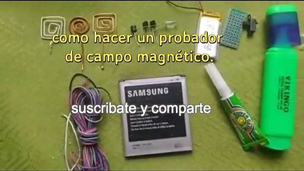 COMO HACER UN PROBADOR DE CAMPO MAGNÉTICO.