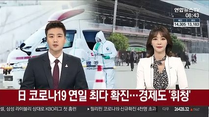 日 코로나19 연일 '최다 확진'…경제도 '휘청'