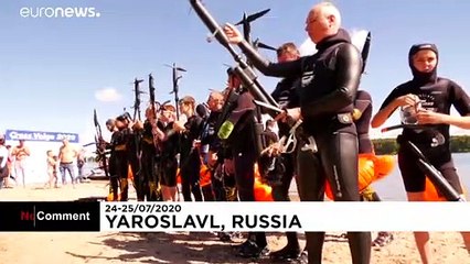 شاهد.. دراجة مائية روسية تساعد الرياضيين على السباحة بسرعة ودون جهد