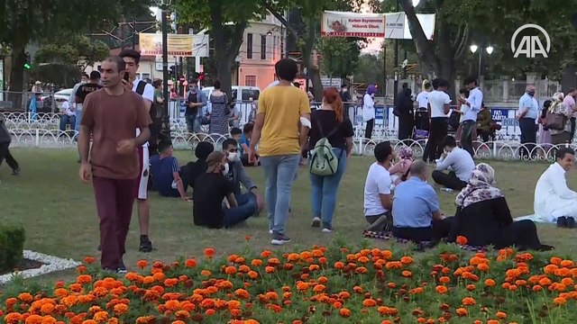 Ayasofya-i Kebir Cami-i Şerifi'nde bayram yoğunluğu
