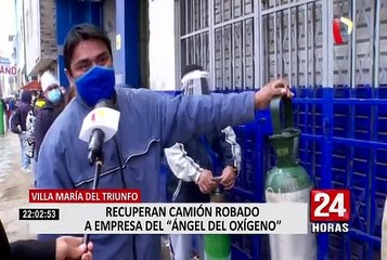 Tras intensa búsqueda recuperan camión robado a empresa del ‘Ángel del oxígeno’