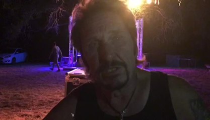 Johnny Cadillac, le sosie de Johnny Hallyday au MBeach
