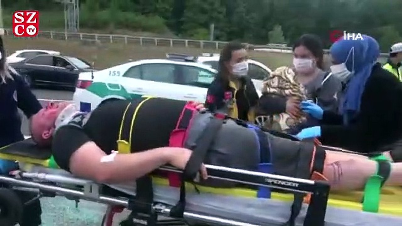 TEM’de zincirleme trafik kazası: 8 yaralı