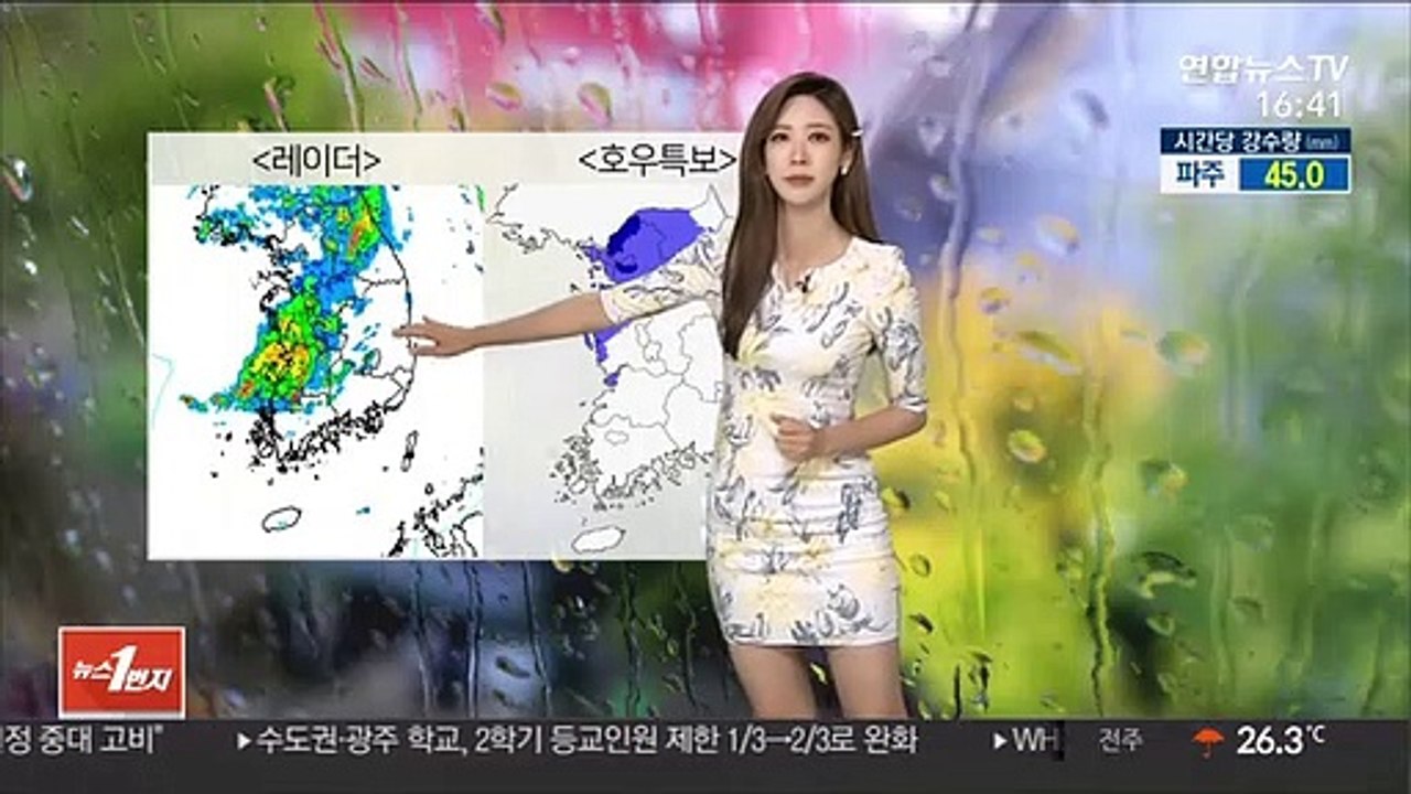 [날씨] 중부 밤사이 시간당 80mm 폭우…서울 호우경보