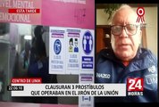 MML clausuró prostíbulos clandestinos ubicados en el jirón de la Unión