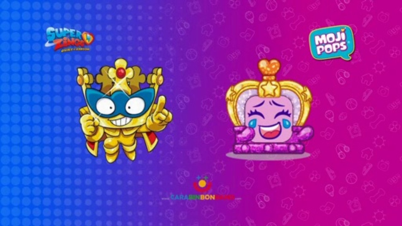 Comparando #MOJIPOPS Serie 2 y #SUPERZINGS - Mismos personajes - By CARA BIN BON BAND