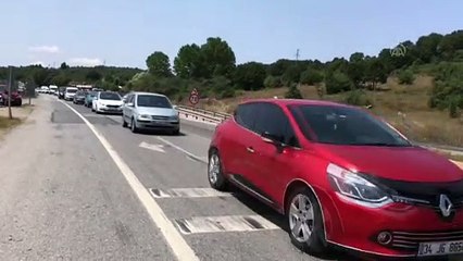 Şile yolunda yoğun trafik akışı - İSTANBUL