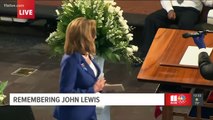 Rep. Nancy Pelosi remembers John Lewis, likens him to Abraham Lincoln