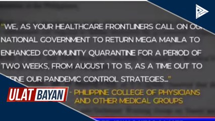Pres. #Duterte, ipinag-utos sa IATF na tugunan ang panawagan ng medical community