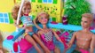 Barbie doll Swimming Pool Party!