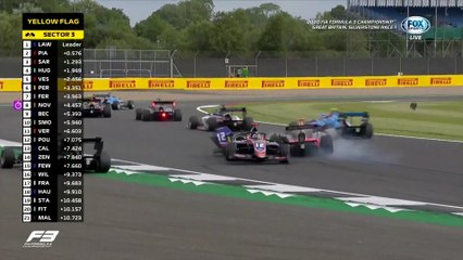 F3 Britain 2020 Race 1 Big Crash Dunner Caldwell