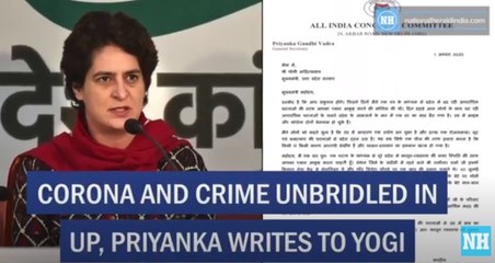 Corona And Crime Unbridled In Up, Priyanka Writes To Yogi