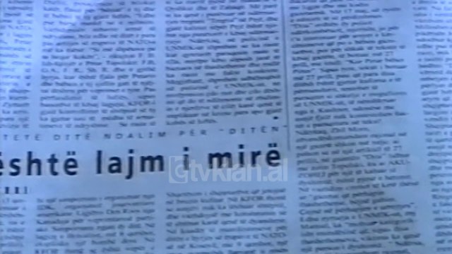 Kosove, OSBE gjobit gazeten Dita - (27 Korrik 2000)