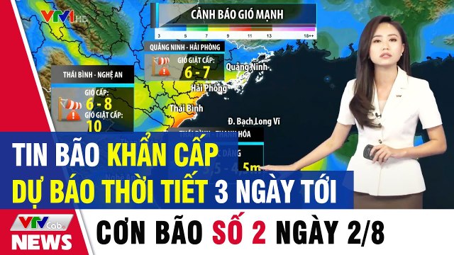 Dự báo thời tiết hôm nay mới nhất ngày 2/8/2020 Tin Bão Số 2 Dự báo thời tiết 3 ngày tới