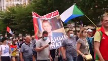 Miles de personas protestan en Rusia por la detención de un gobernador