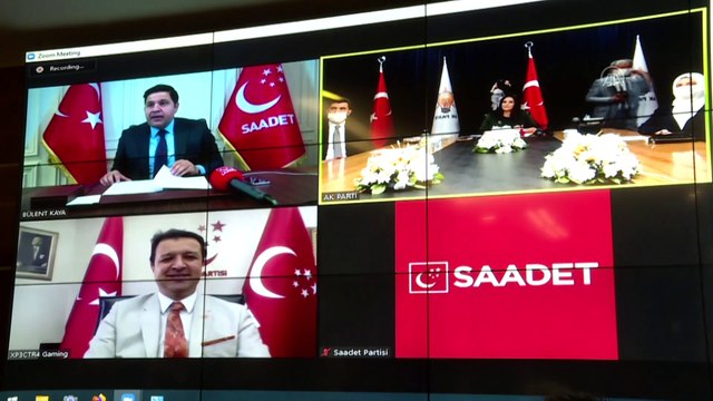 Siyasi partiler videokonferans aracılığıyla bayramlaştı - AK Parti- BBP-Saadet Partisi- ANKARA