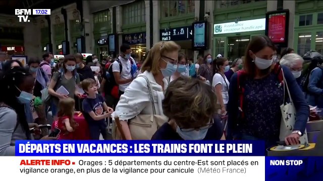 Les trains font le plein pour ce week-end de départs en vacances