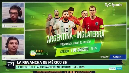 Player One: Reedición Argentina vs. Inglaterra 1986 PES