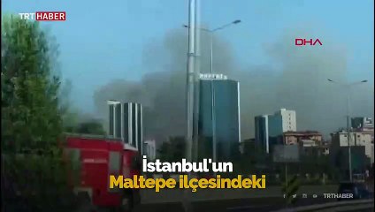 İstanbul'da askeri alanda yangın